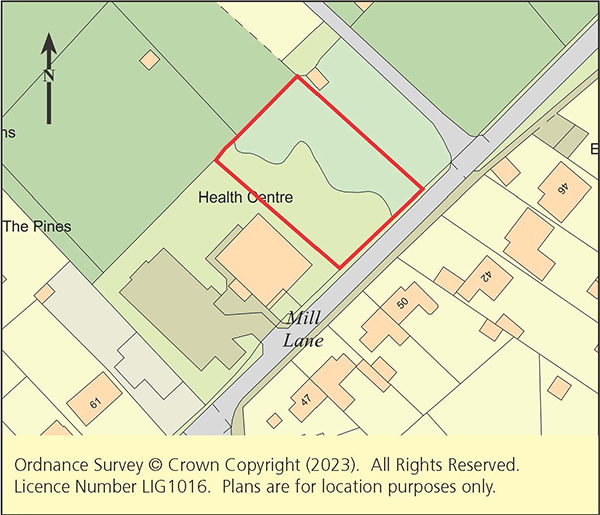 Lot: 130 - LAND WITH PLANNING FOR A PAIR OF SEMI-DETACHED HOUSES -